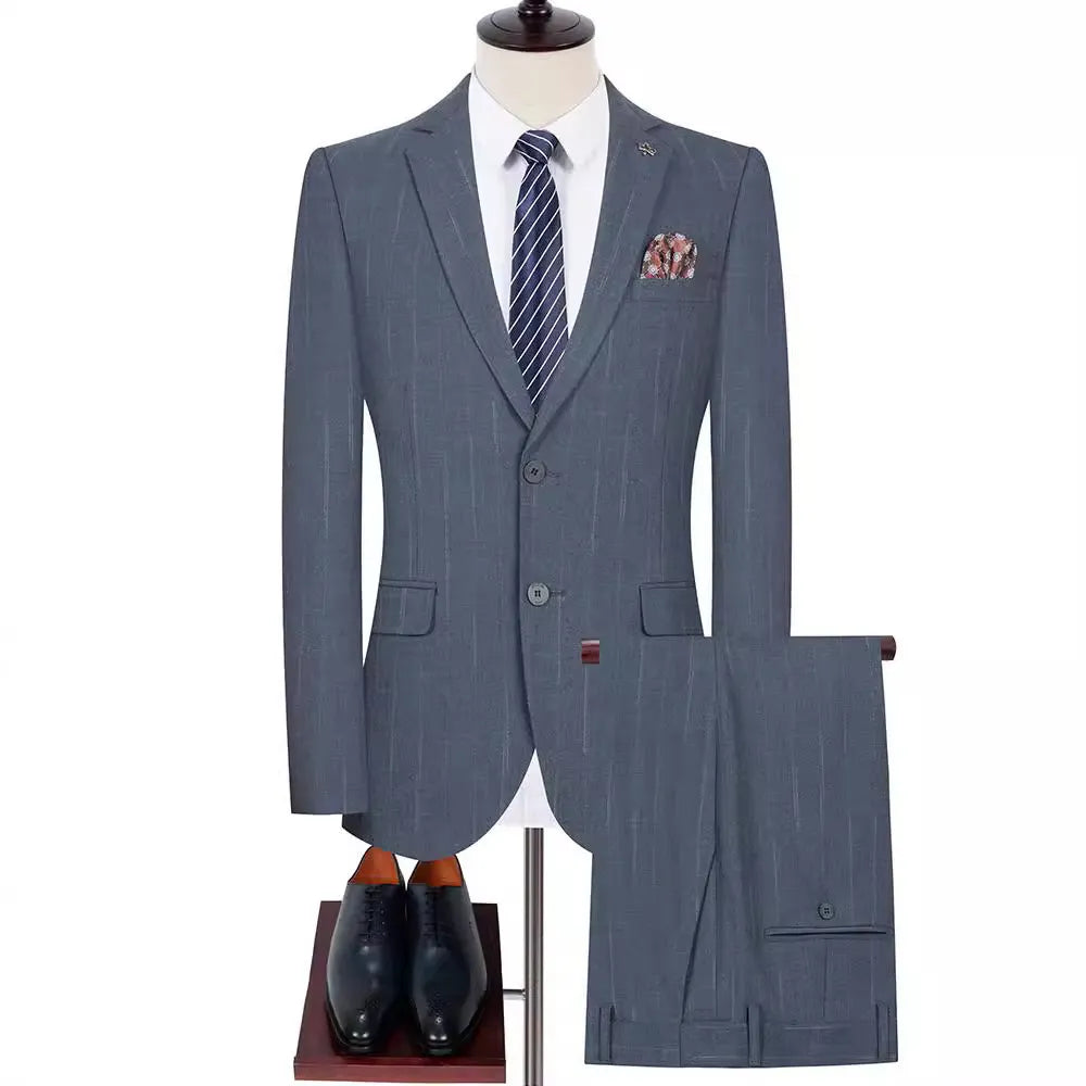IMD1003 Three-piece suit for men, British style groom wedding dress
